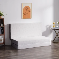 Inofia 15CM Tri-fold memory Foam Mattress, with Removable Cover, Foldable Easy Storage Sofa Bed and Floor Cushion