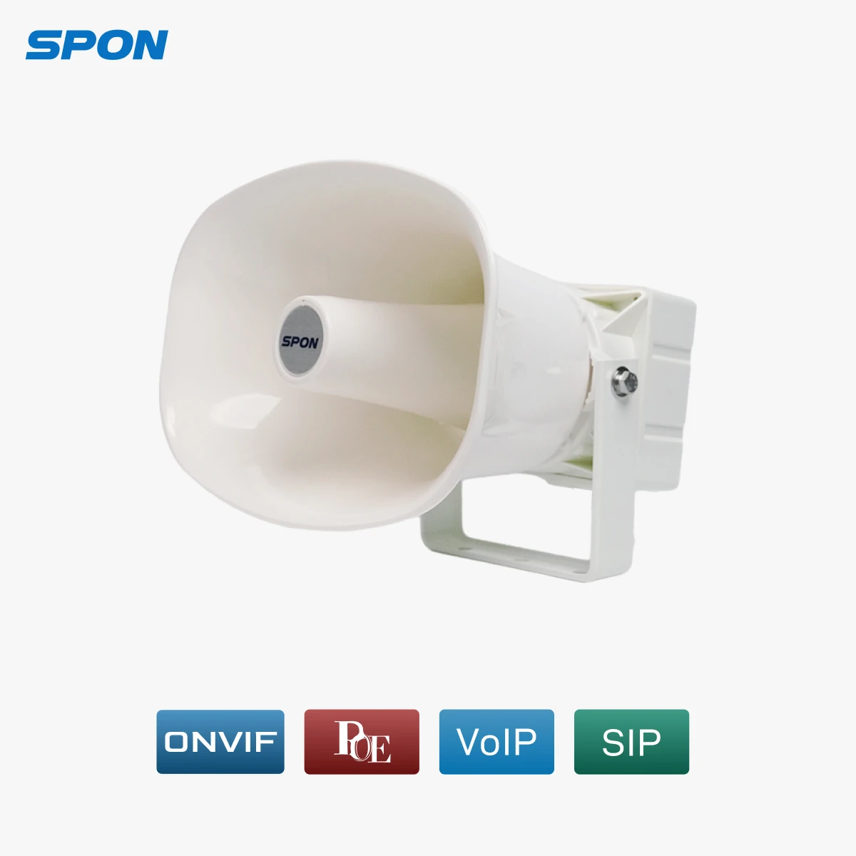 30W SIP on-vif IP Network PA system Horn Speaker with Local Audio Input IP PA SYSTEM IP67 waterproof outdoor IP speaker