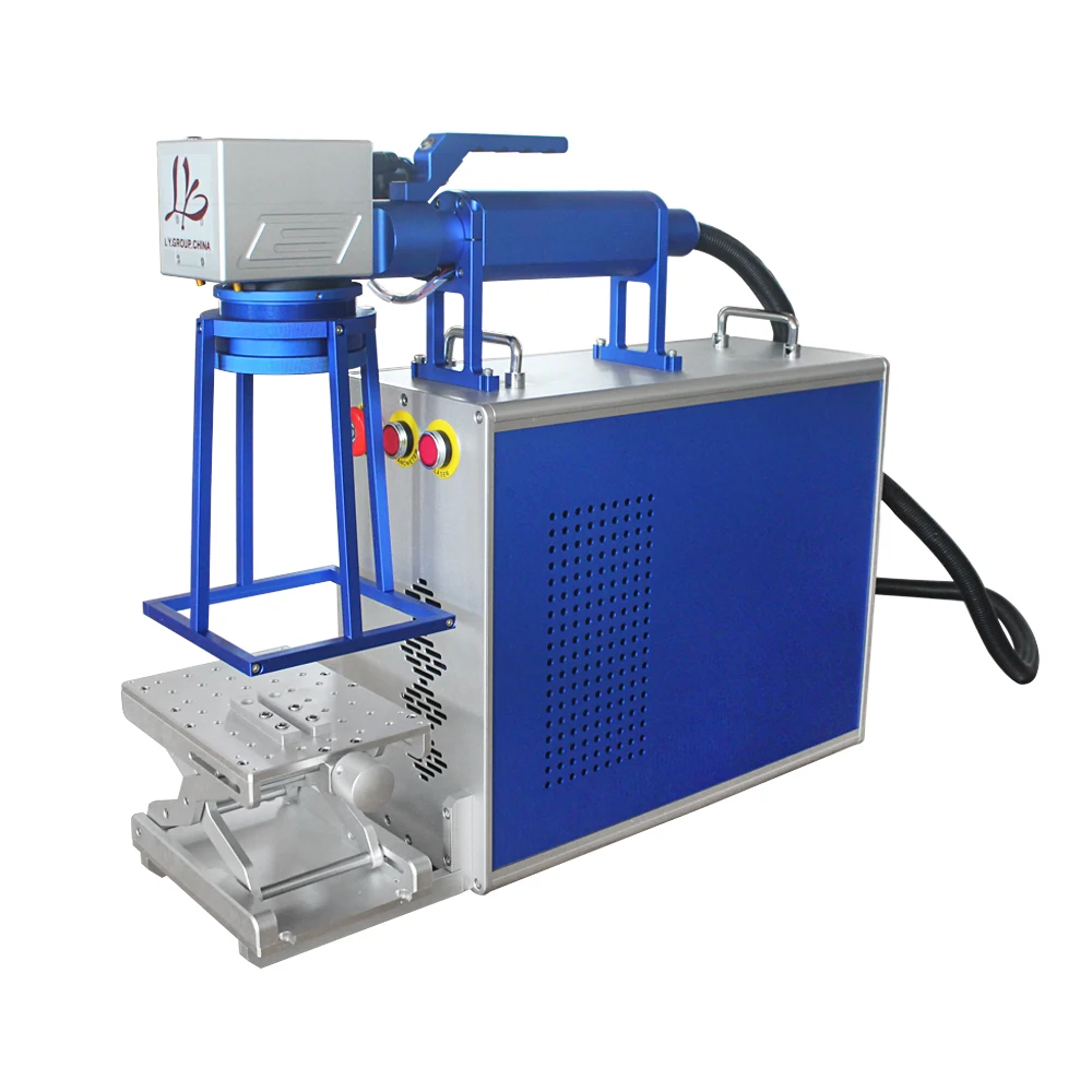 Fiber Laser Nameplate Marking Machine 20/30/50W Super-Laser Max Raycus Handheld Mini Fiber Optic Marking Machine for Metal Iron