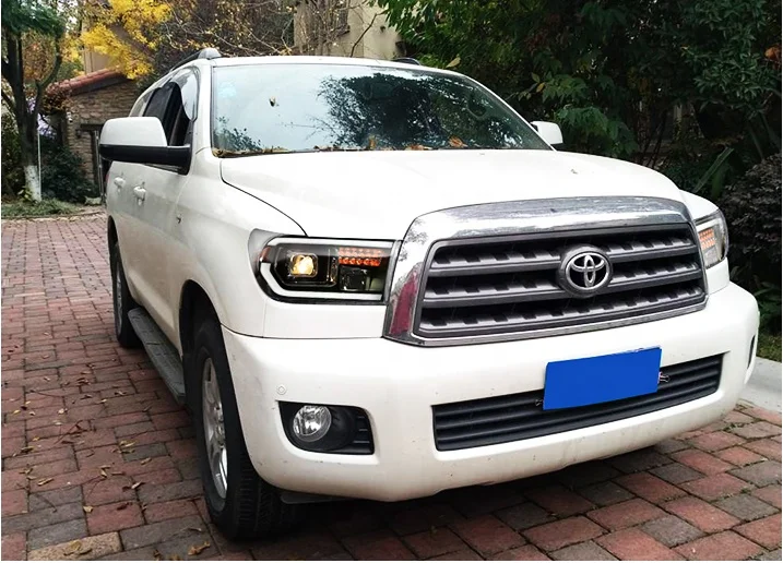 Super Q  for Toyota  sequoia 2008-2021 car modified projector lens  head lamp