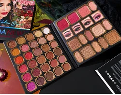 44 Colors Matte Shimmer Metallic Long Lasting Waterproof Eyeshadow Palette Blendable Glitter Make Up Eyeshadow Palette