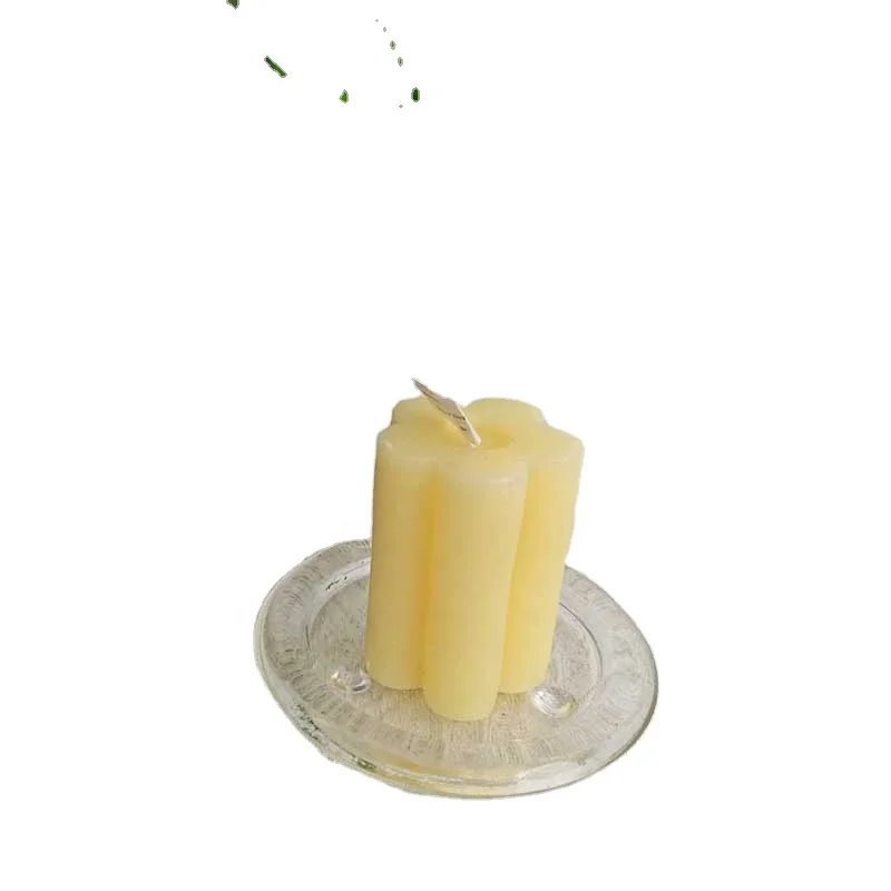 Wholesale Custom Nordic Premium Ins Style Original Geometry Decorative Handmade   Pillar Flower Candle Gifts