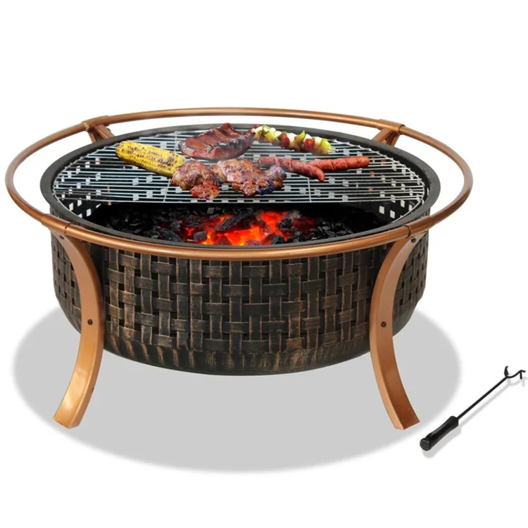 Kingjoy hot sale  backyard lattice design wood burning garden fire pit