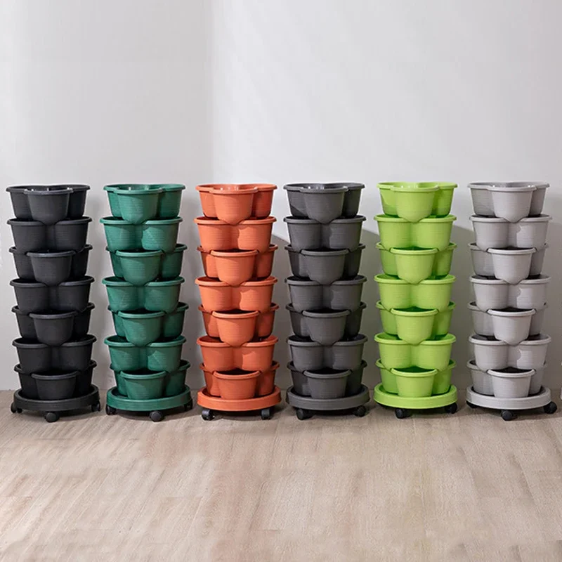 Hot Sell Self Watering Outdoor Durable Vertical Garden Planter Systems Strawberry Herb Grow