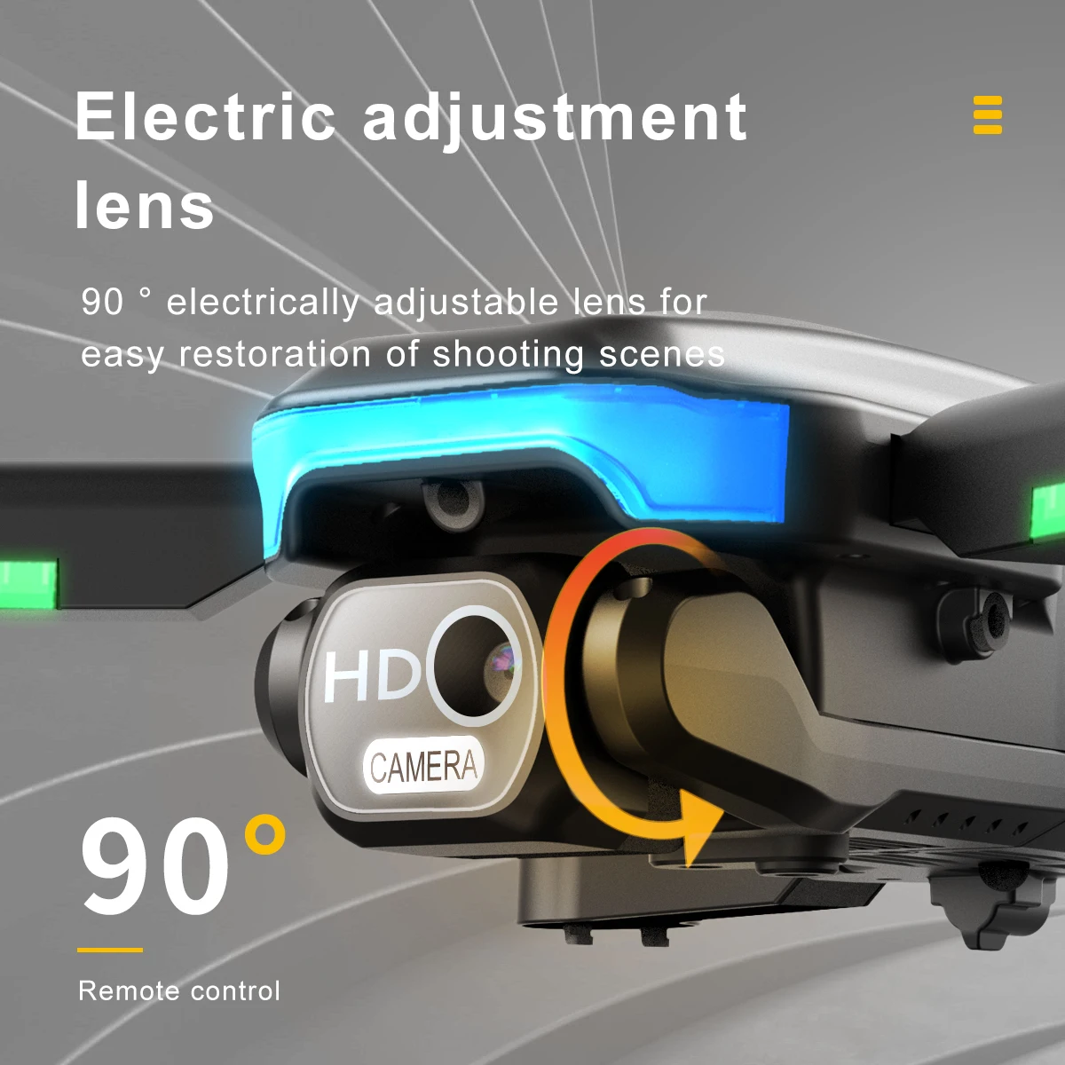 6-axis Drone Optical Flow RC Drone with 4K Camera Brushless Electric Machine Foldable WIFi Drone