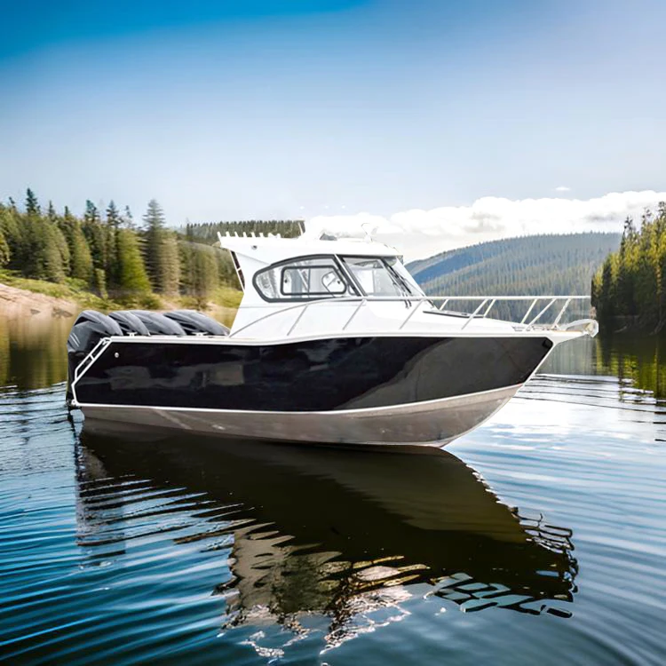 Aluminum Fishing Boat 250-350Hp Small Fishing Boat With Motor And Trailer Fishing Boat With Motor