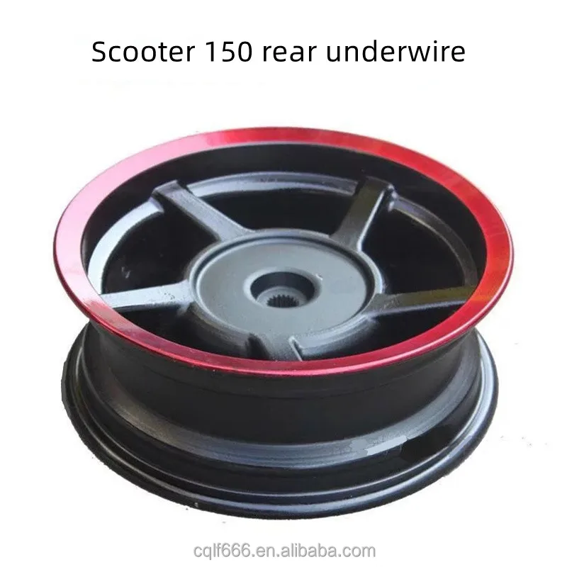 Skateboard GY6150 rear mechanical brake 10 inch steel underlay aluminum alloy drum brake hub 130-90-10 tires