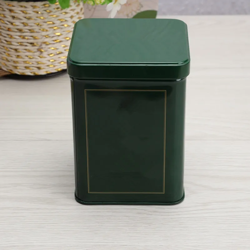 square tin box tea packaging box