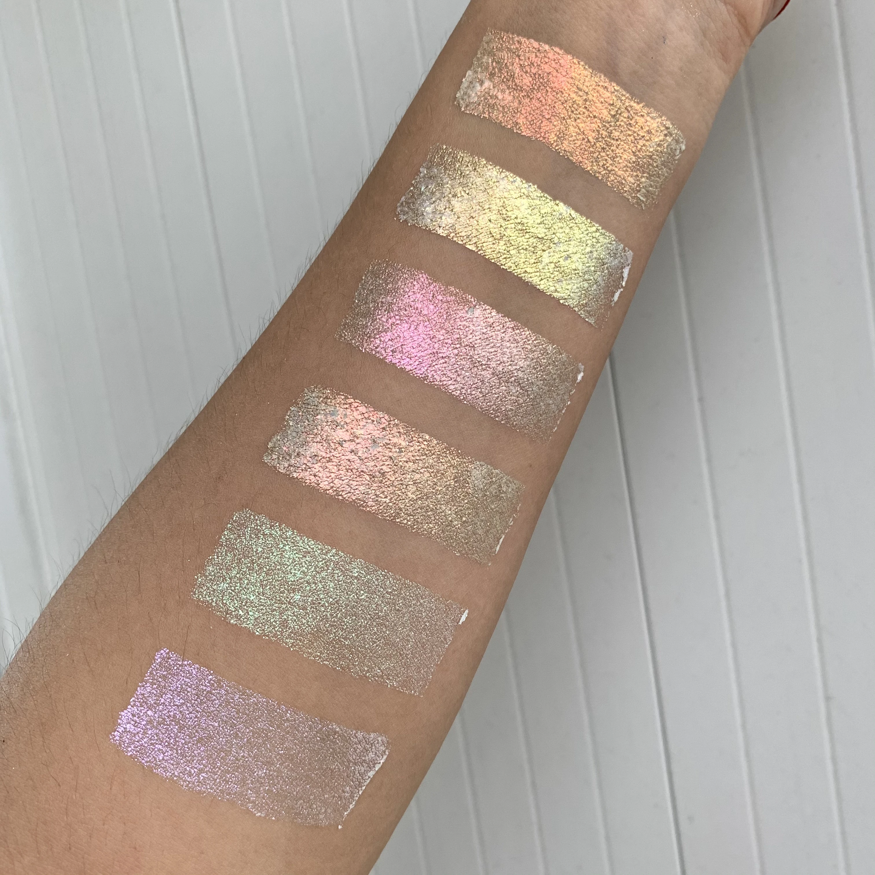 Multi-Use Highlighter Glitter Eyeshadow White Duochrome Highlighter Makeup