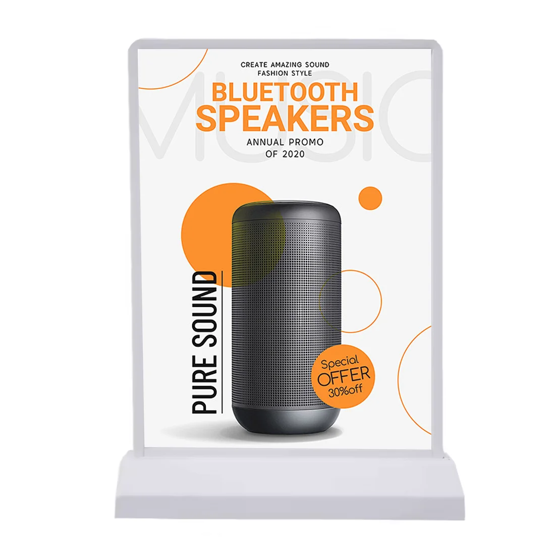 HLY Durable Stores advertising Slim menu light box 8-38W Panel Desktop Thin Led Table Stand Advertising Light Boxes