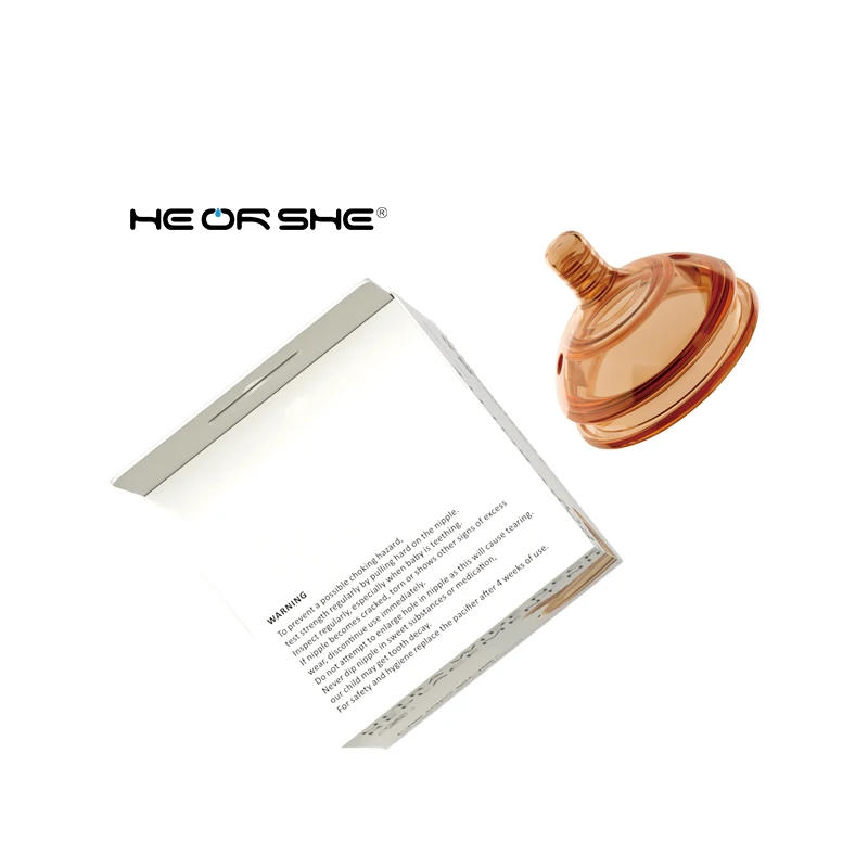 HEORSHE Food grade anti colic wholesale price bpa free hands free newborn baby feeding milk bottle Nipple