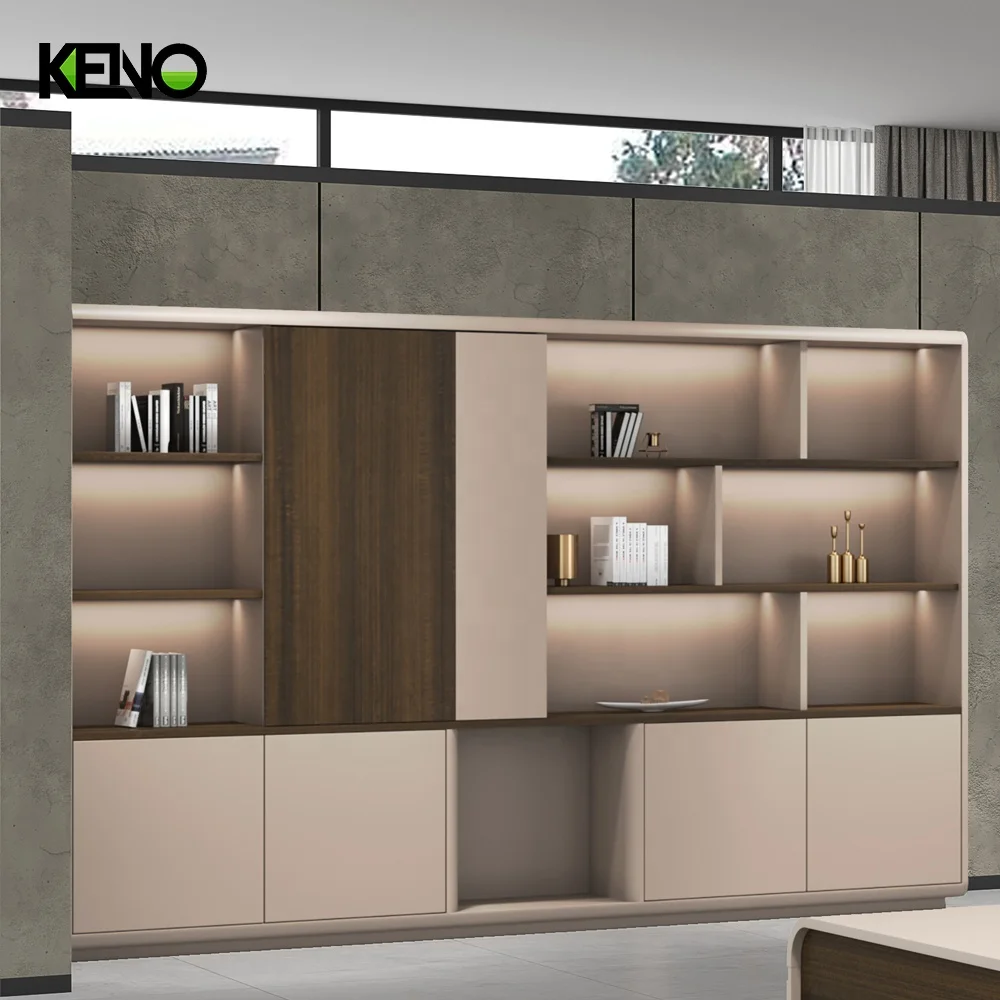 Office Furniture Disassemble Sliding Display Wardrobe Shoe Cabinet Metal Safe Wood Storage File Cabinet with Shelves and Doors