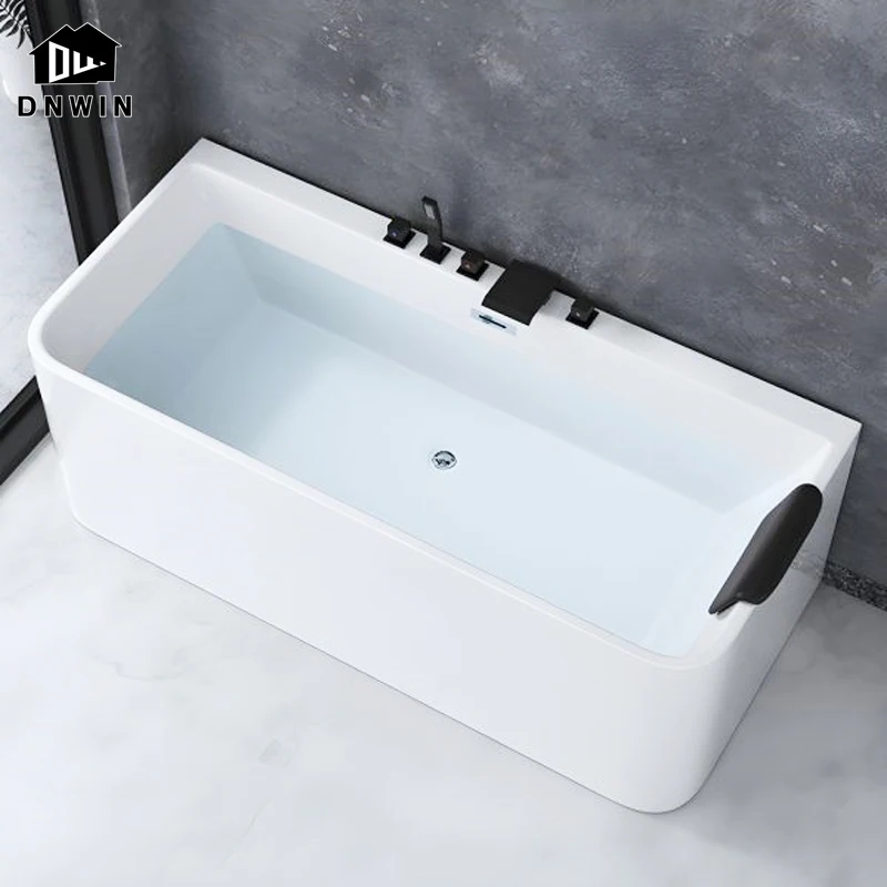 New Design Indoor Modern Massage Spa Freestanding Bathtub Acrylic Whirlpool Massage Bath Tubs