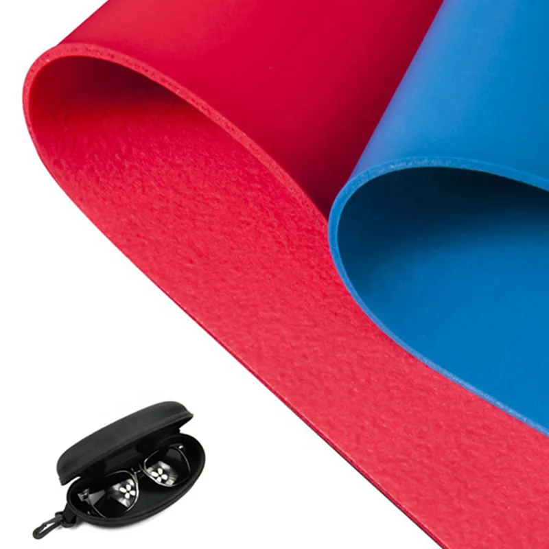 
Flock pvc leather for glasses case 