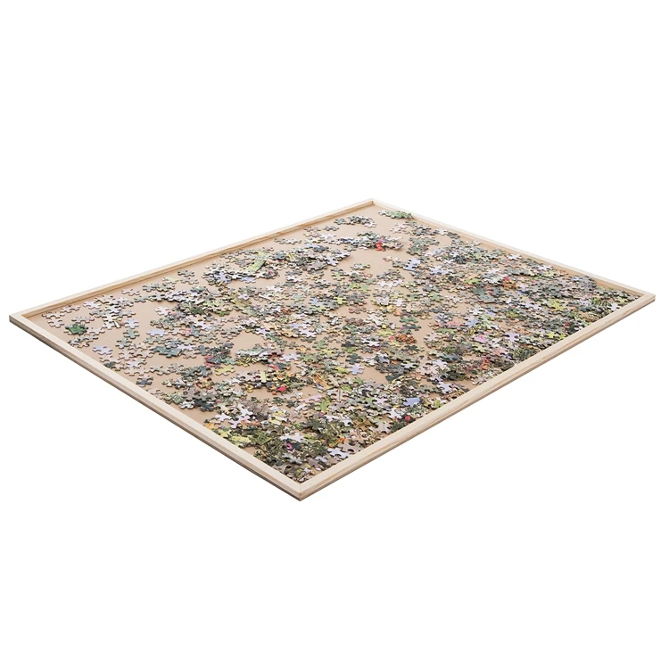 Стол-головоломка 2000 шт., Современная прямоугольная деревянная доска-Головоломка из натурального лака с принтом логотипа на заказ от 5 до 7 лет AC унисекс