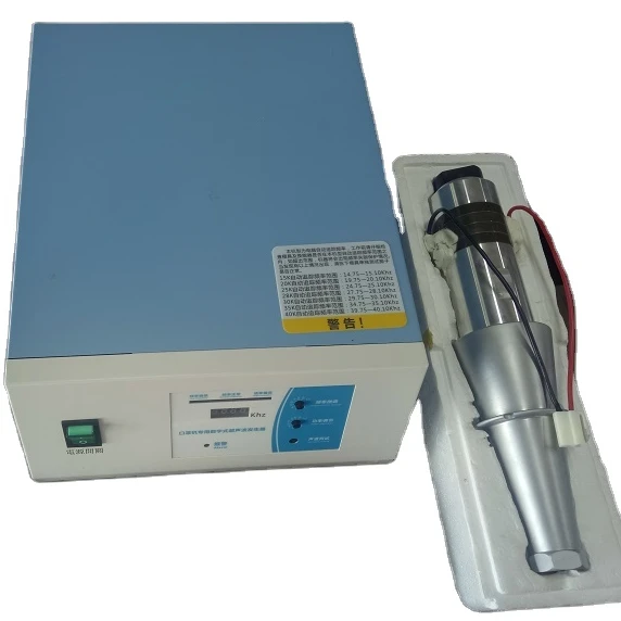 High load 15k 2600w ultrasonic welding transducer and horn generator