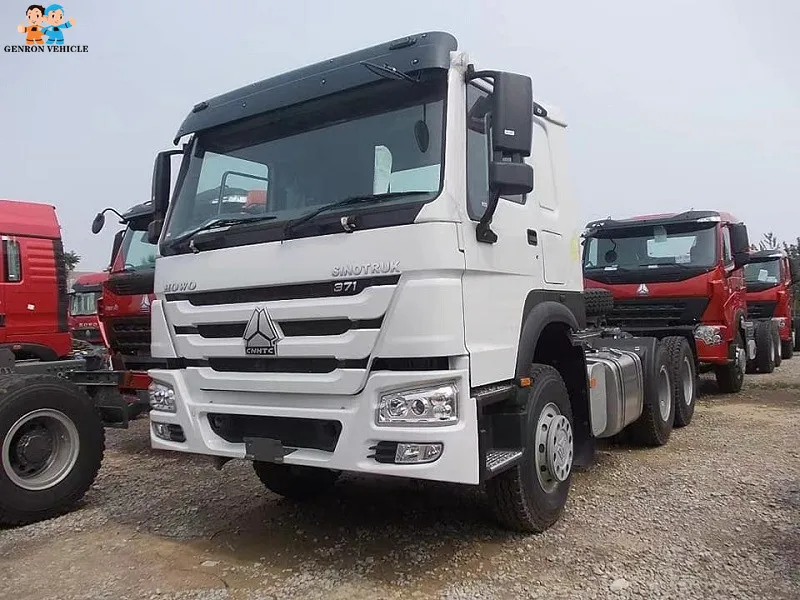 China 50tons Euro 2 380HP SINOTRUK HOWO 6x4 tractor truck left hand drive for sale
