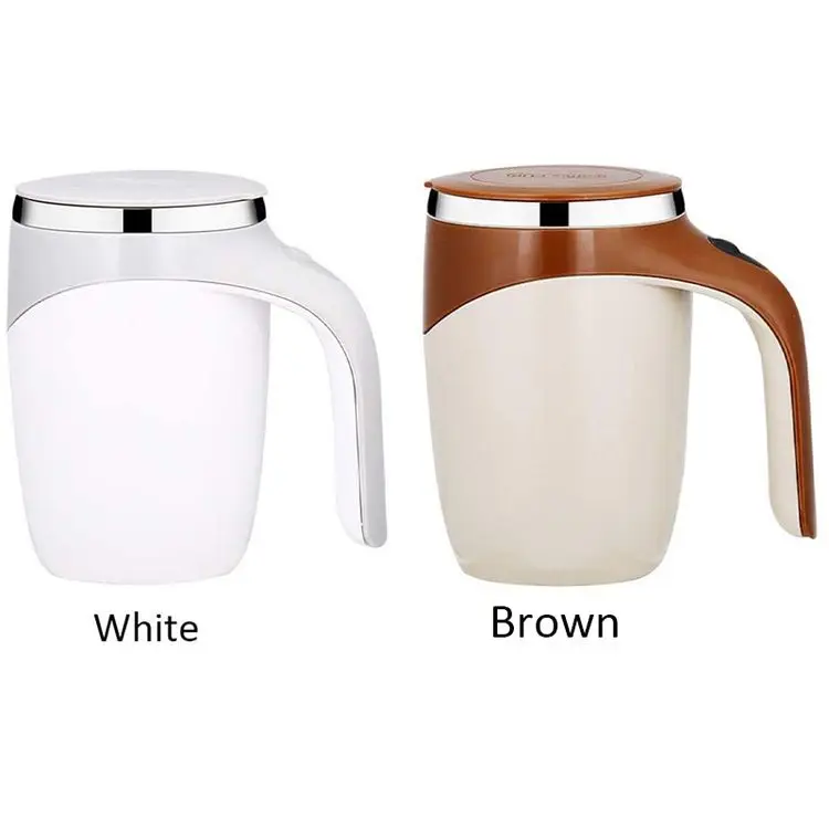 Electric 380ml USB Stainless Steel Automatic Protein Powder Self Stirring Mug Portable Blender Cup with Lid