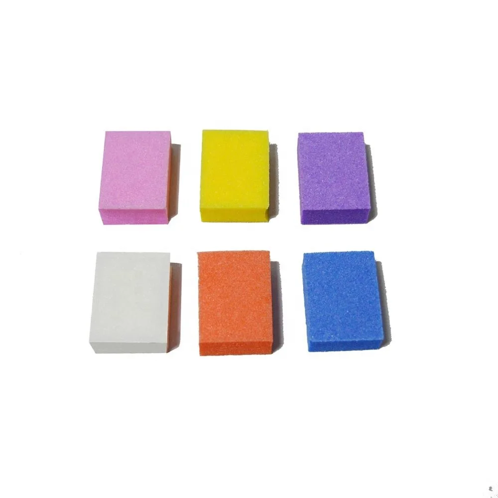 
Colorful Nail Buffing Disposable Slim Buffer Mini Sanding Nail Block 