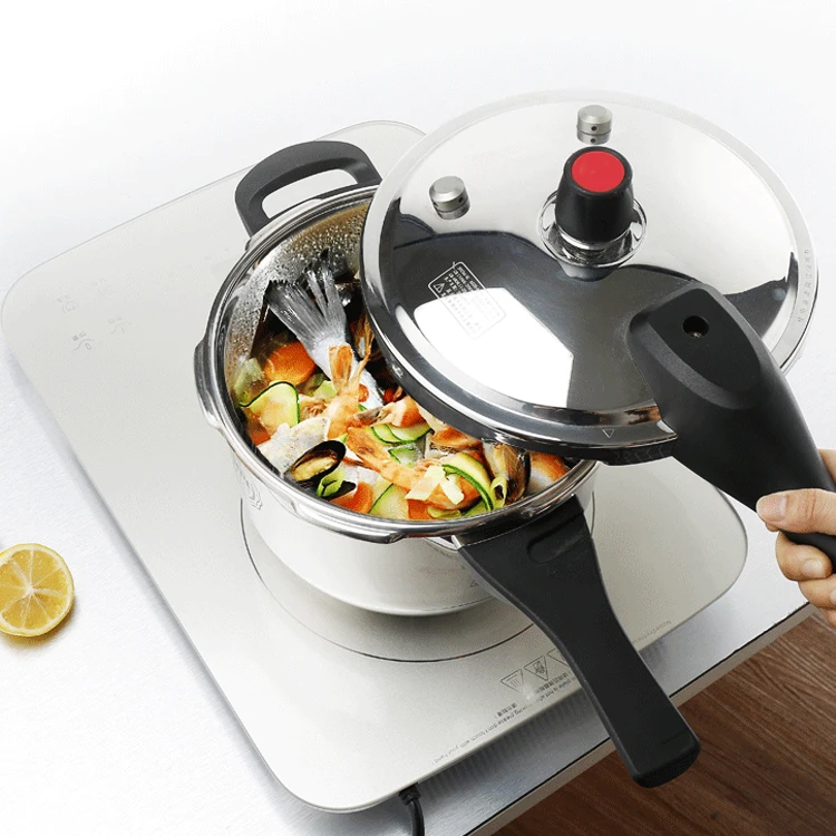 Скороварка из нержавеющей стали, кастрюля для тушения, супа, кастрюля, кухонная посуда, кухонный инструмент, газовая индукционная плита, пароварка, Поварская Коммерческая