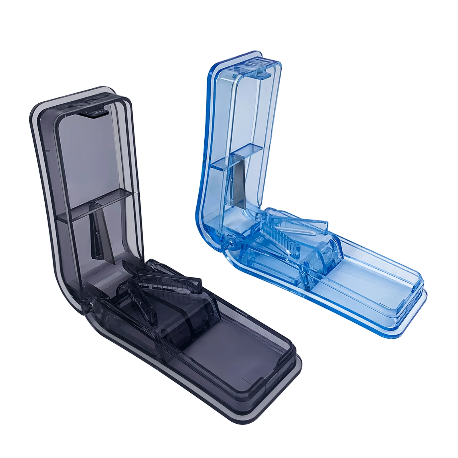 Mini Portable Pill Cutter Box and Crush Pill Splitter Case/Medicine Box Storage Cases Pill Cutter Splitter
