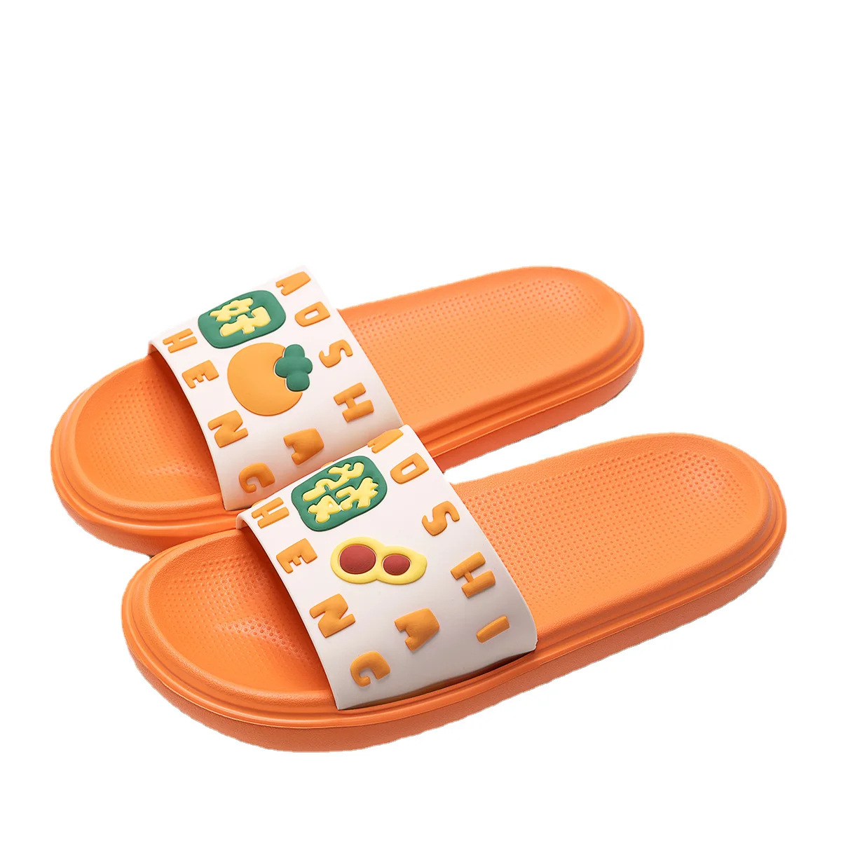 A good thing happens slippers female summer indoor home new thick bottom non-slip bath shit feeling cartoon flip-flops wholesale