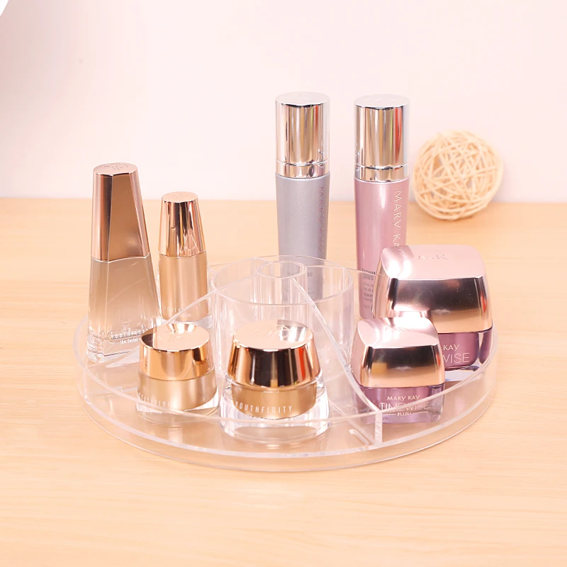 
Acrylic Clear Spin Kitchen Spice Bottles Spinning Lazy Susan Turntable Storage Bin Rotating Organizer 