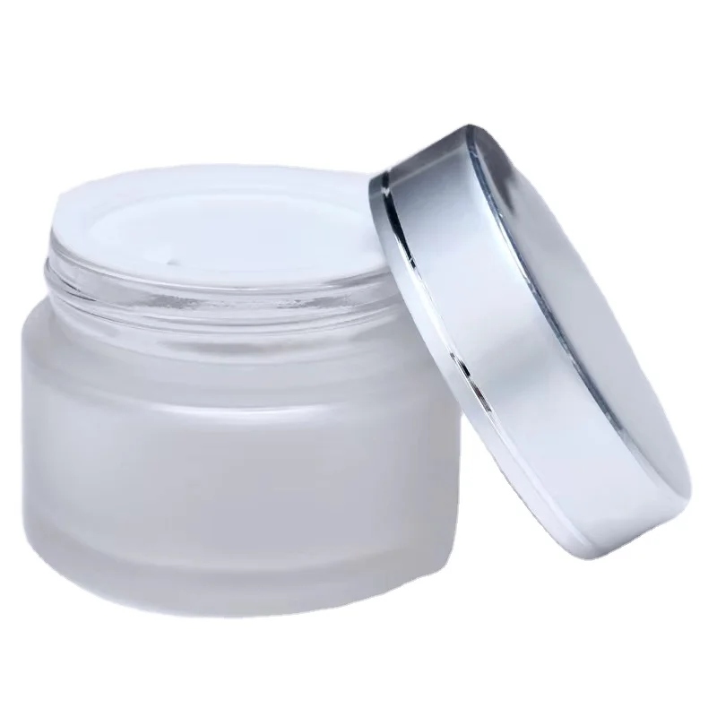 
Labeling Empty 5G Cream Jar Gold Lid Amber Cream Jar Container 20Ml 30Ml 50Ml 60M 80Ml 100Ml Glass Cream Jars With Silver Cover 