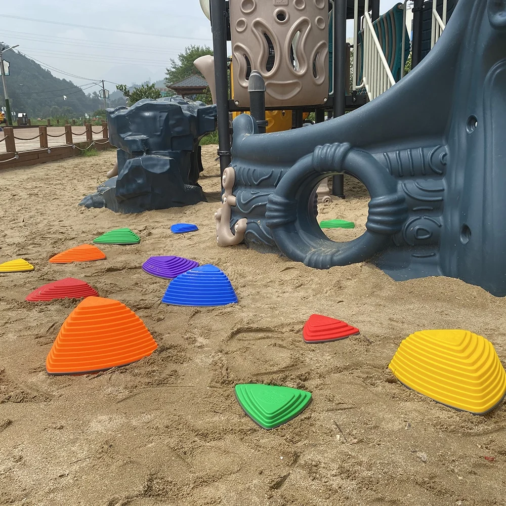 Kids training equipment river crossing stones , Children balance stepping stones