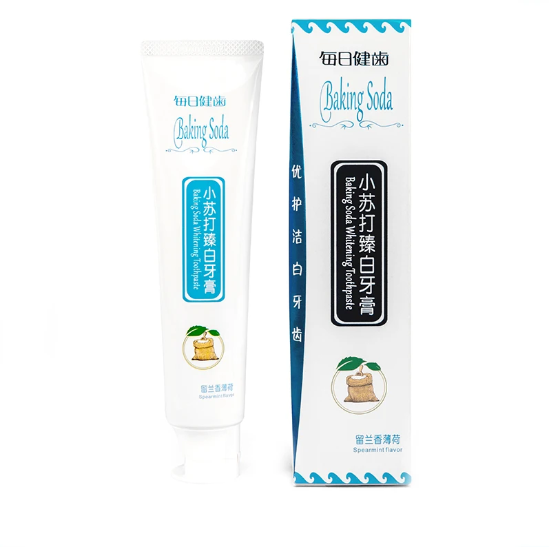 OEM 100g/120g/150/200g Baking soda whitening toothpaste effectively solve all oral problems