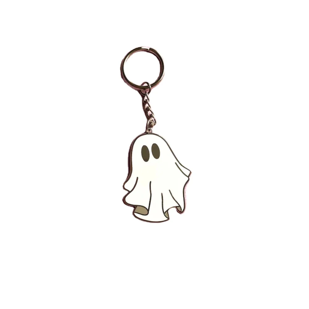 Qiuhan OEM Custom Enamel Keychain Company Logo Personalized Halloween Icon Keychain