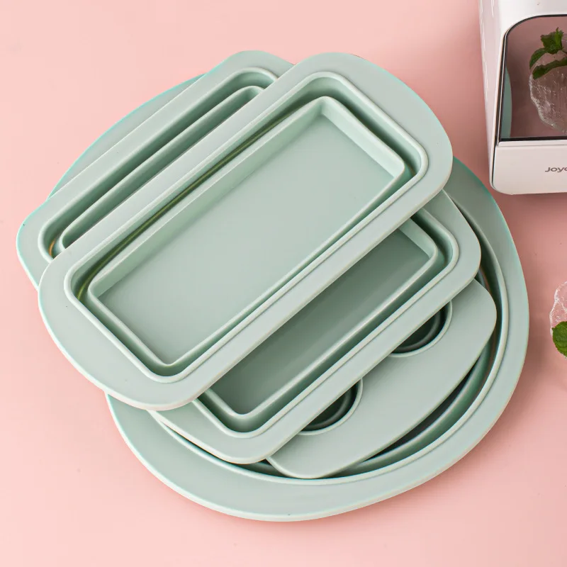 Wholesale Folding Silicone Cake Mold Collapsible Toast  Pan Muffin 6 Grid