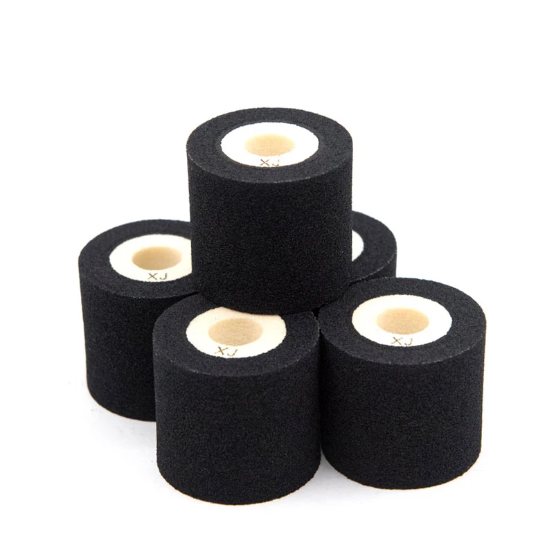 XJ Type 36mmx32mm Black Dry Solid Melt Ink Roller Batch Date Coding Machine Hot Ink Roll