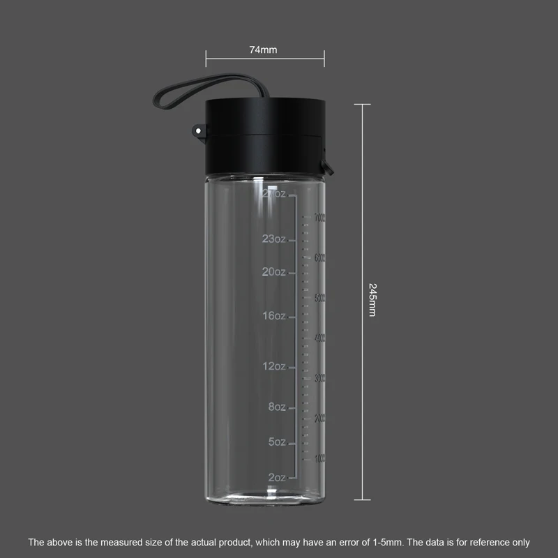 Best-selling Bpa-free 800ml  outdoor sports lightweight and easy-to-carry plastic water bottle