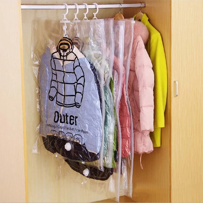Jacket Storage Bag Hhanging Vacuum Compression Bag Clothing  Bag