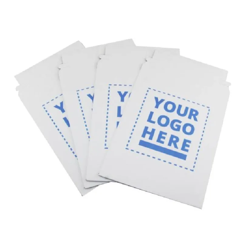 Custom Printing Self Adhesive Rigid Cardboard Envelope Document Mailers Envelopes For Express Delivery