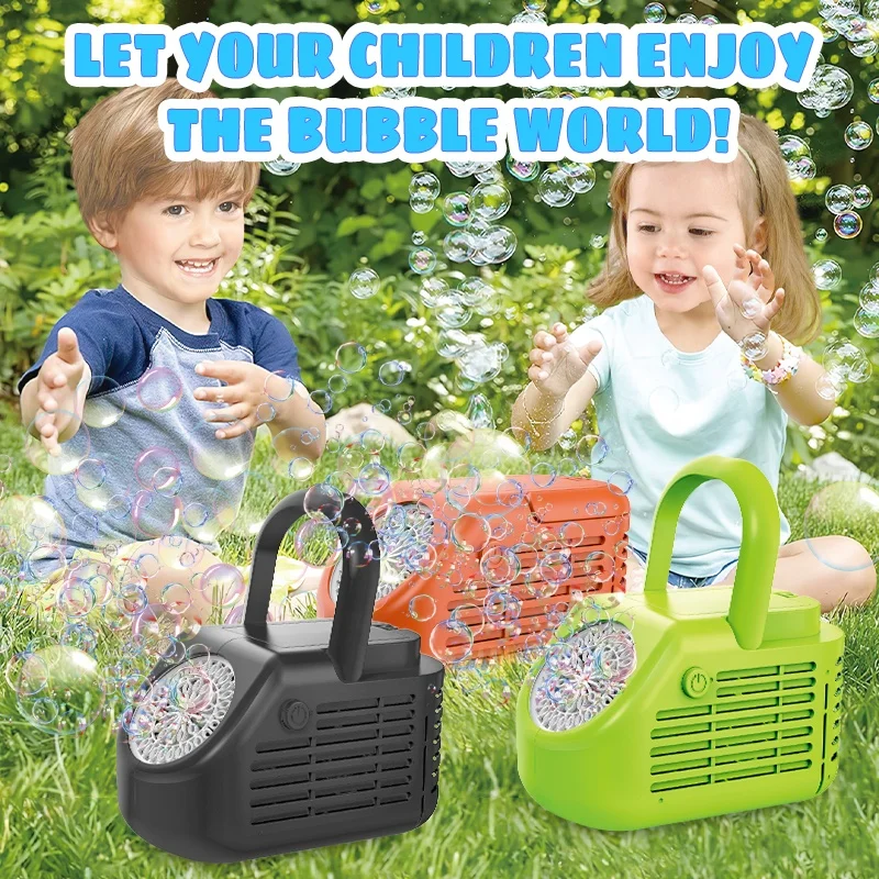 New 40 Hole Mini Automatic Bubble Blower Machine Indoor Birthday Party Wedding Lawn Electronics Bubble Maker