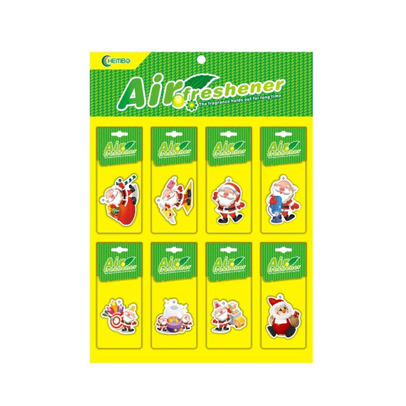 Custom Bulk Cherry Scent Hanging Paper Strong Smell Car Fragrance Diffuser Model Air Freshener for Car Air Freshener