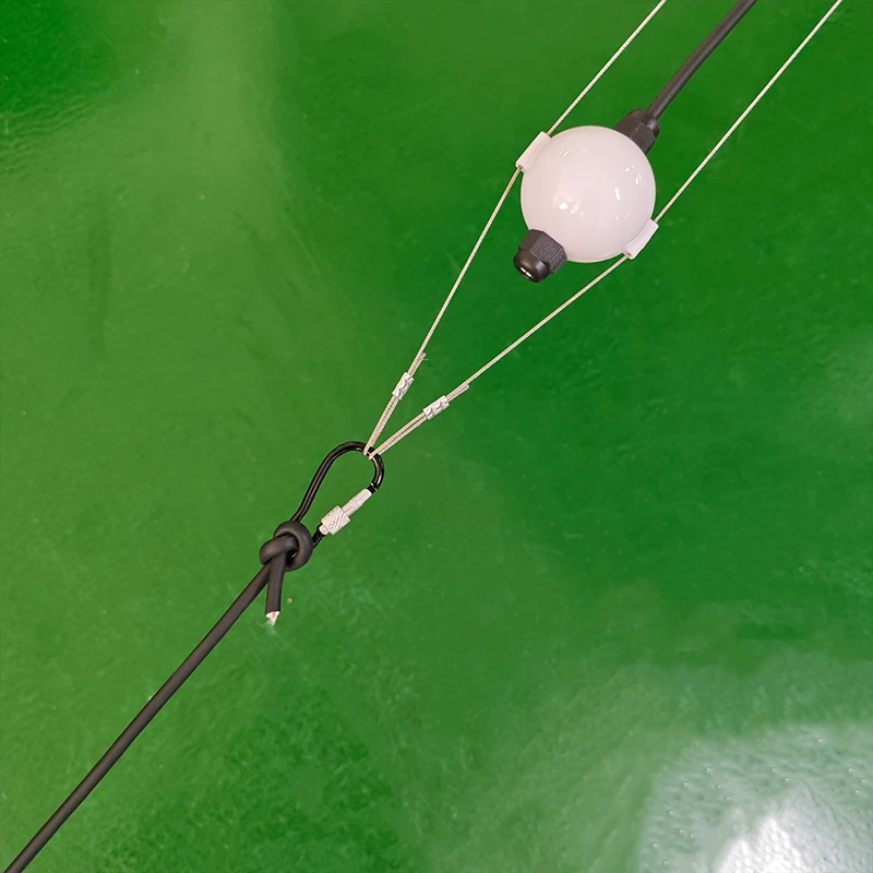 Christmas Decorative High-power Lighting DMX RGB Ball Pixel String Lights 3D LED bulb with stable steel wire