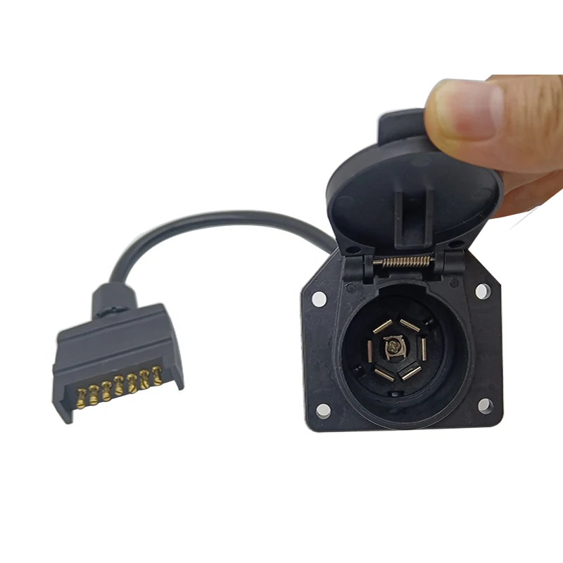 7pin AU flat  plug to 7pin US socket customize wiring harness