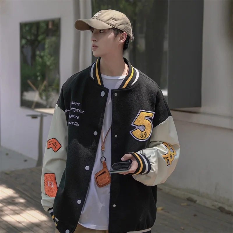 2022 Oversize embroidery basketball custom letterman jacket designer mens varsity bomber jackets