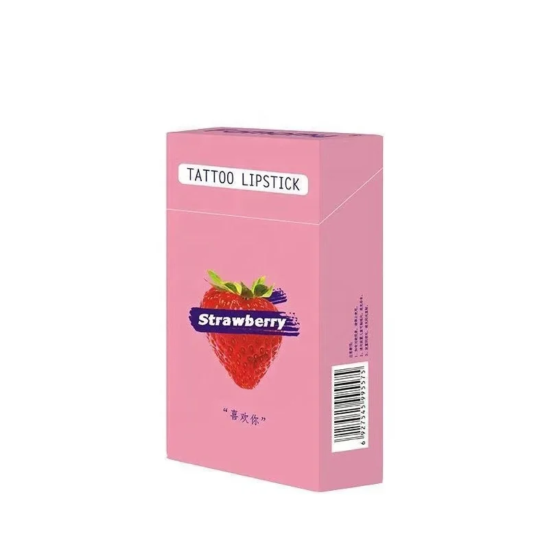 Free Sample Long Lasting Lip Gloss Cotton Swab Lipstick, Cigarette Cotton Swab Tattoo Lipstick