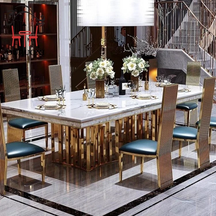 Living room furniture marble stone restaurant marble dining table marble modern luxury dining table set dining tables