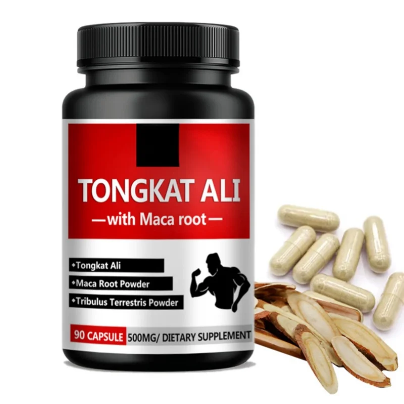 Hot Selling Red Panax Ginseng Capsule For Man Mix Tongkat Ali Root Ashwagandha Turkesterone Maca Tribulus Fadogia Agresties