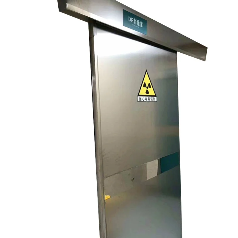 Automated Lead Barrier Sliding Door Optimal Protection for Healthcare Hygienic Sealed Entryway Radiation Protection Door