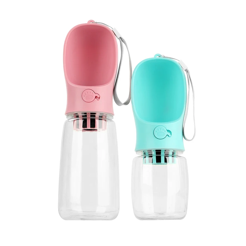 Online Best Selling 2 In 1 Travel Portable Dog Water Bottle Pet Walking Drinking Bottle