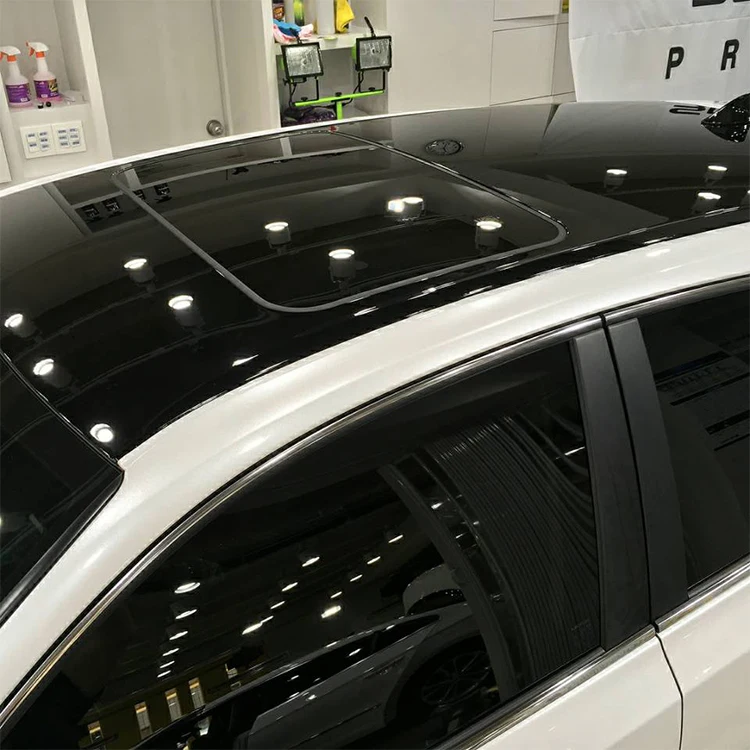  KPAL ТПУ панорамная наклейка на крышу автомобиля Солнцезащитная пленка Черная защитная для краски