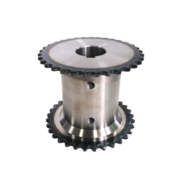 
Standard double strand 06B 06C 33 teeth hardened sprockets in stock for mask-making machines 
