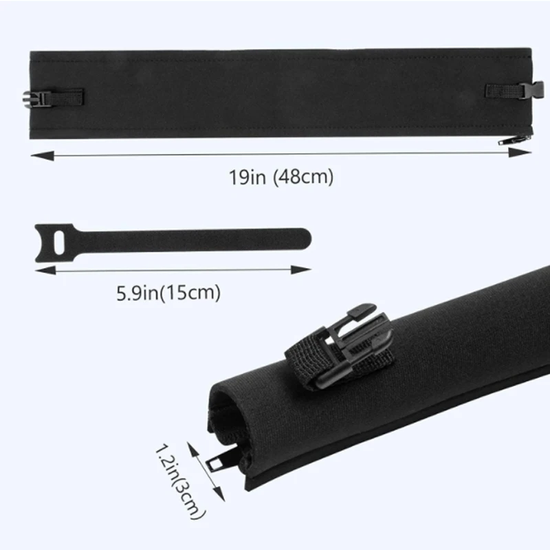 4pcs of flexible Manager Sleeve with Zipper 10 Cable Ties Organizer for TV Computer Home USB Finishing PC Cable Management