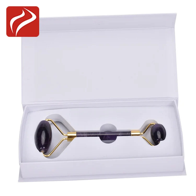 Anti Wrinkle Face Lifting Massager Jade Roller Amethyst Natural Jade Roller